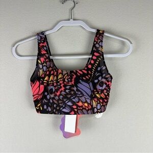 NEW Yitty Butterfly Mesh Me Smoothing Midi Bralette Size Small
